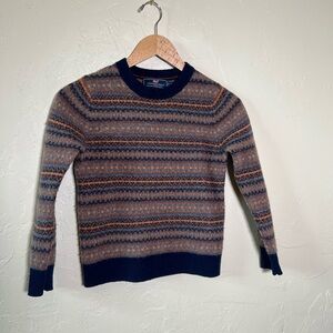 Vineyard Vines Boys Youth Small 100% Merino Wool Fair Isle Sweater